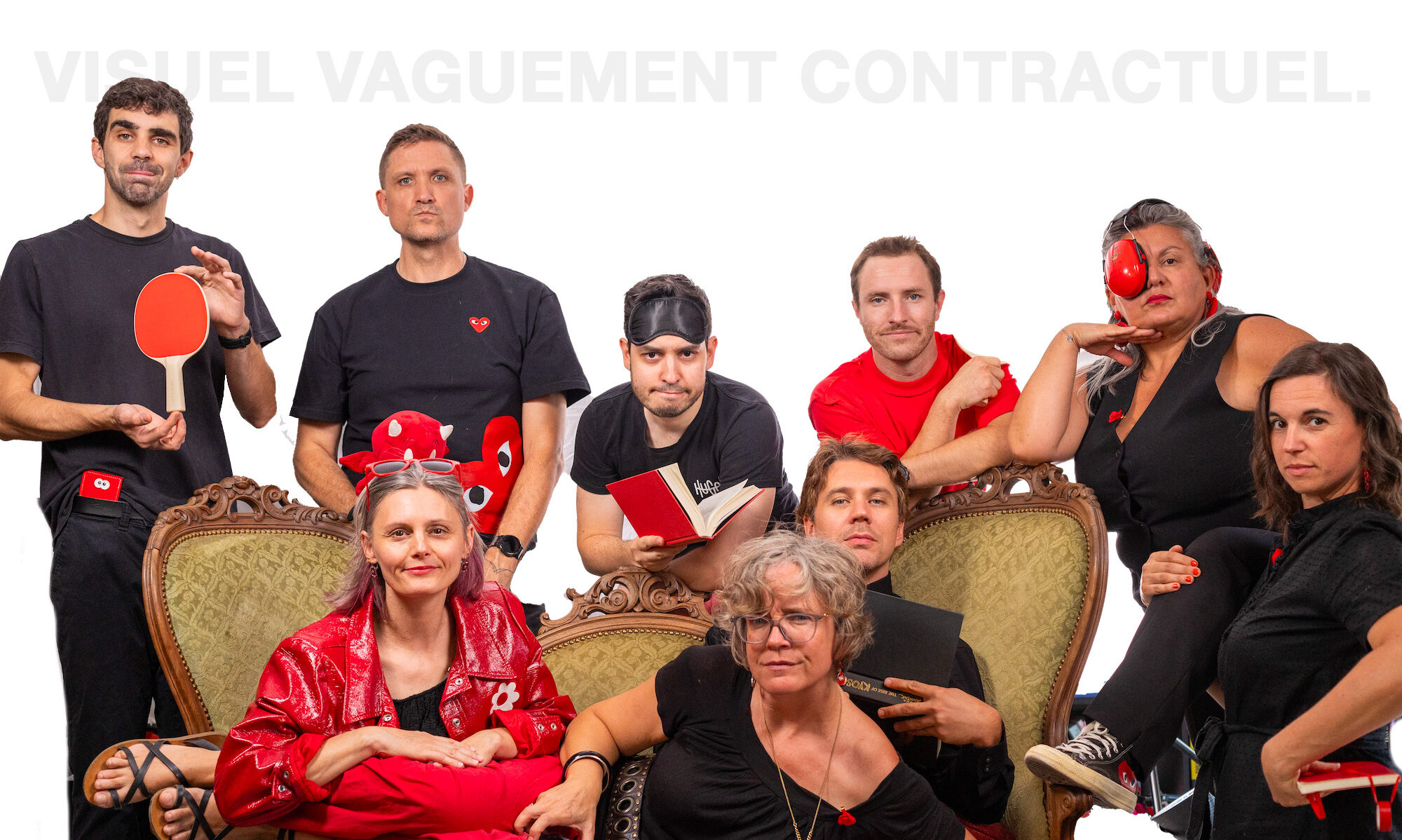 Les Mordus de l'Impro - photo de groupe - visuel vaguement contractuel